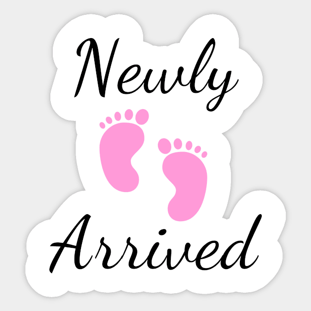 Newly Arrived Baby Girl New Born Sticker by IlanaArt